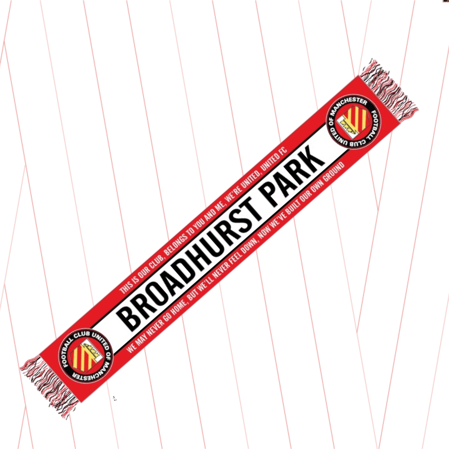 Two Sided Eric Cantona/Broadhurst Park scarf