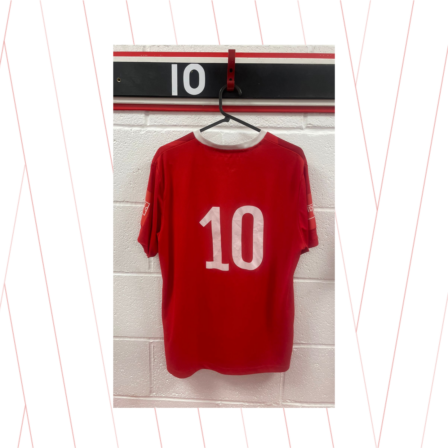 Match Worn Red Shirt - Number 10