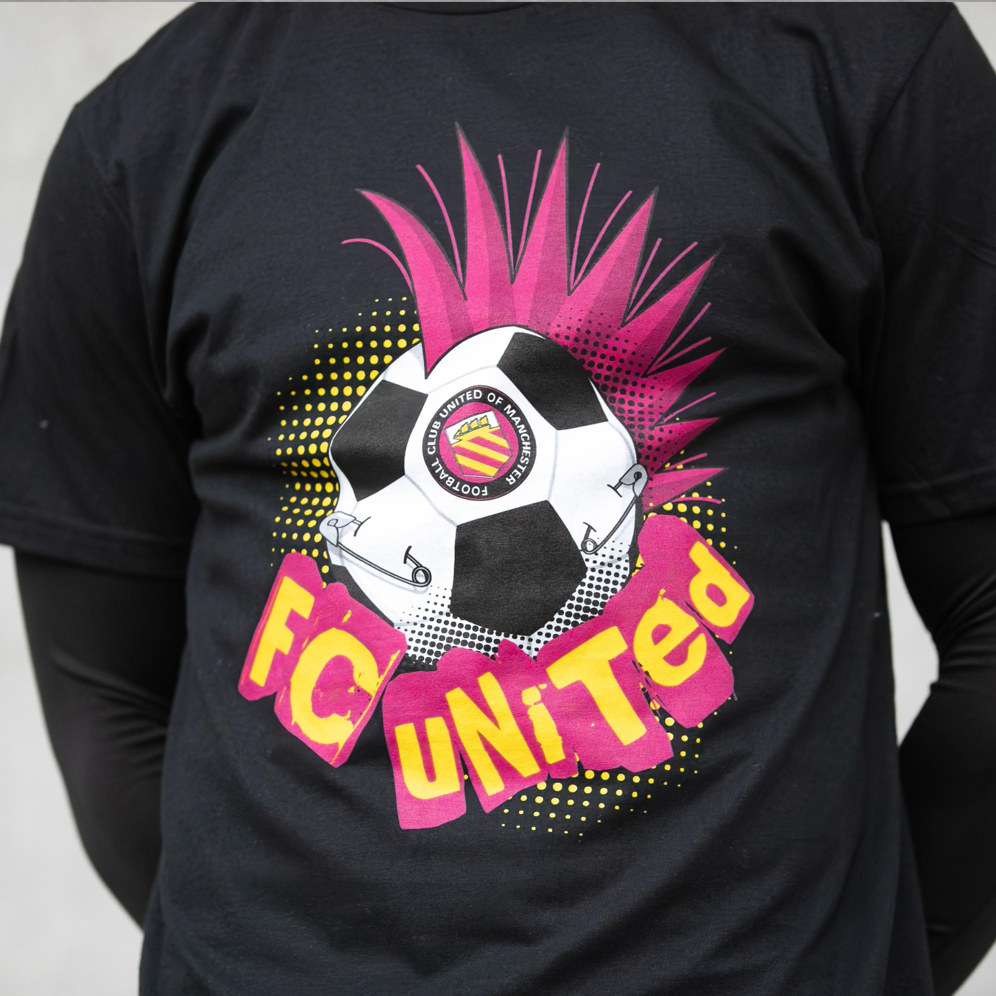 New: FC UNITED Punk Football Tee