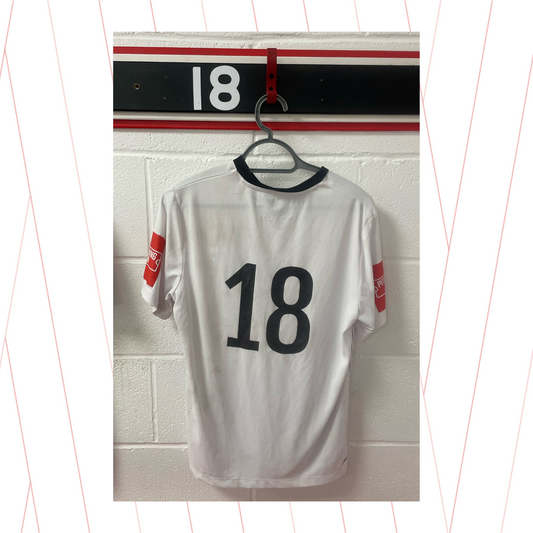 Match Worn White Shirt - Number 18