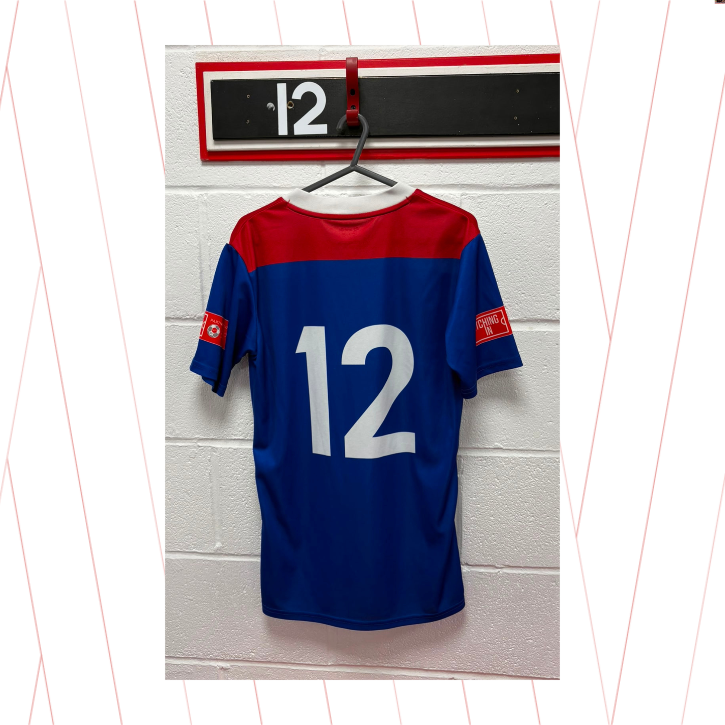 Match Worn Blue Shirt - Number 12