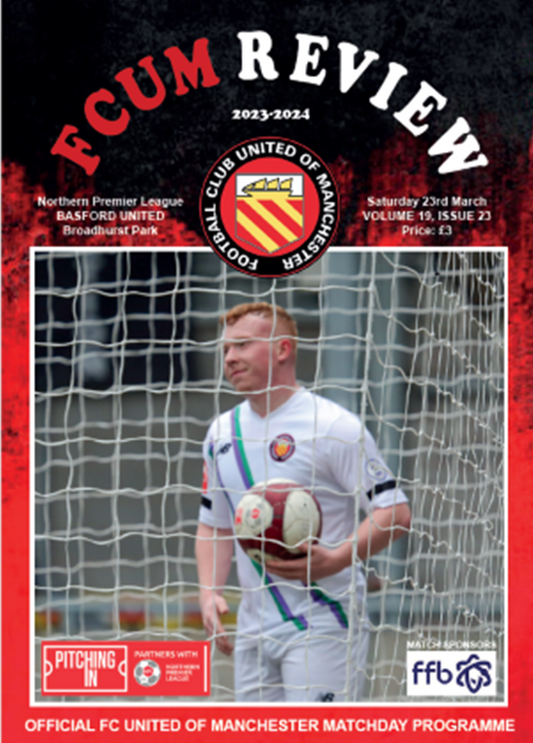 FC UNITED OF MANCHESTER V Basford United -  Match Programme (Physical Copy)