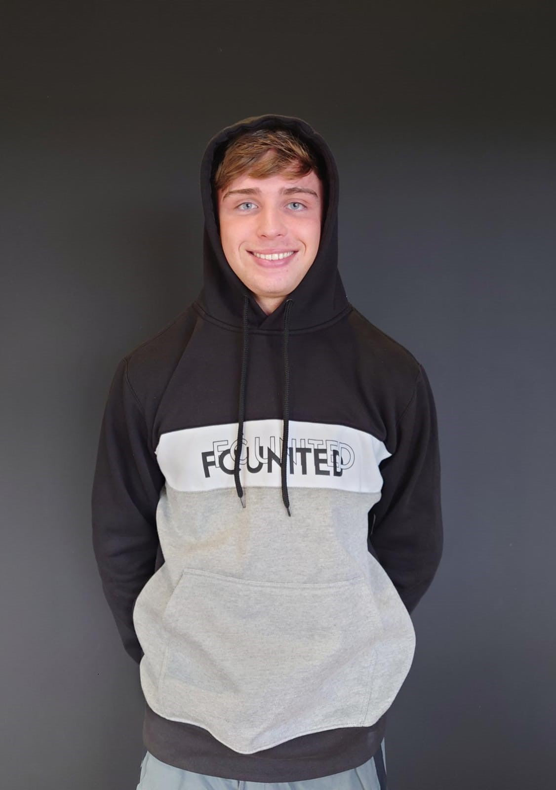 NEW Black and Grey Hoodie - Adults