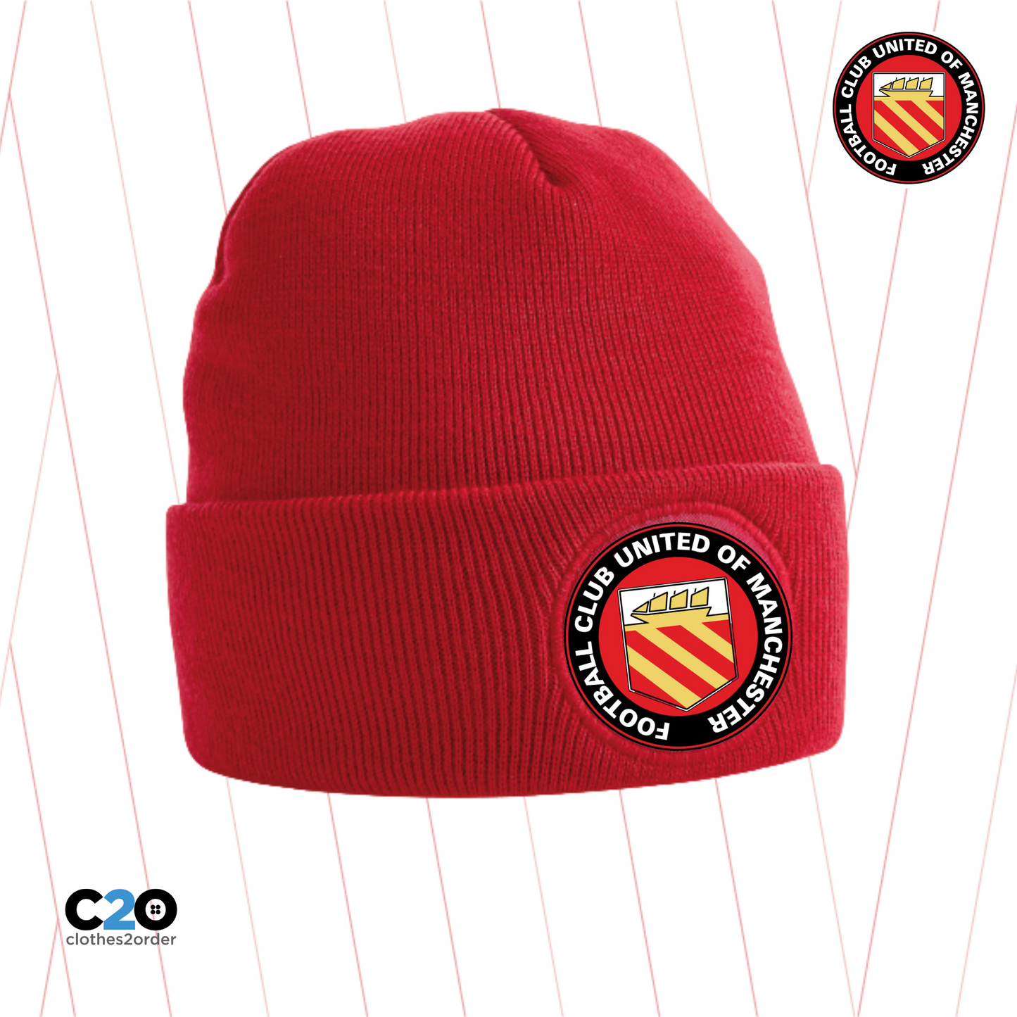 Club Crest Sam Ashton Beanie - Red