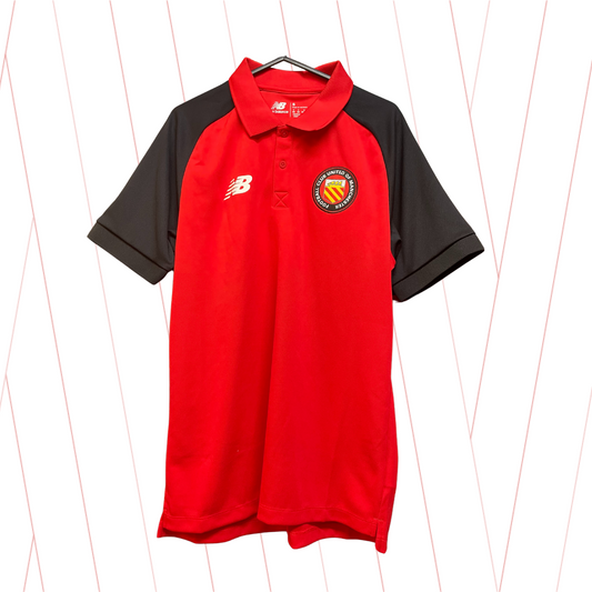 New Balance Red/Black Polo Shirt - Adults
