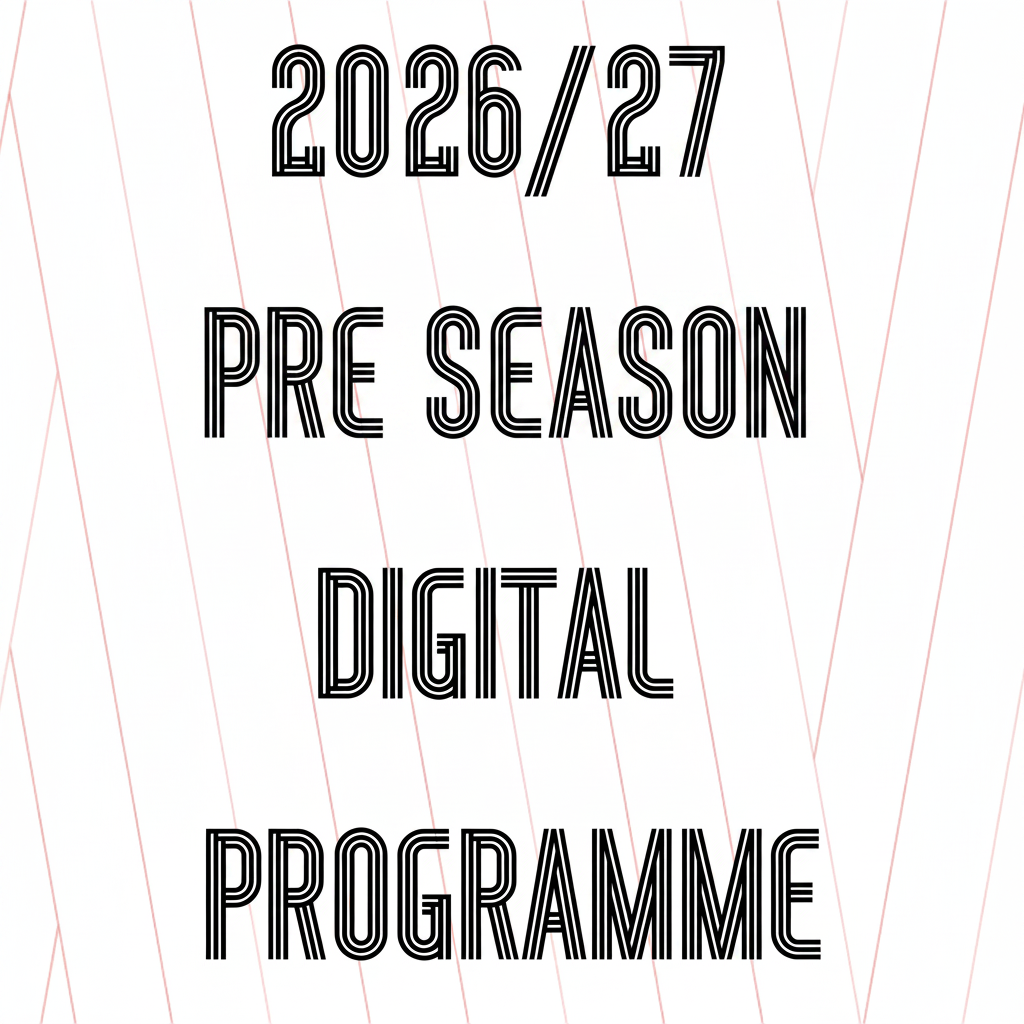Change text to '2026/27 Pre Season Digital Programme'