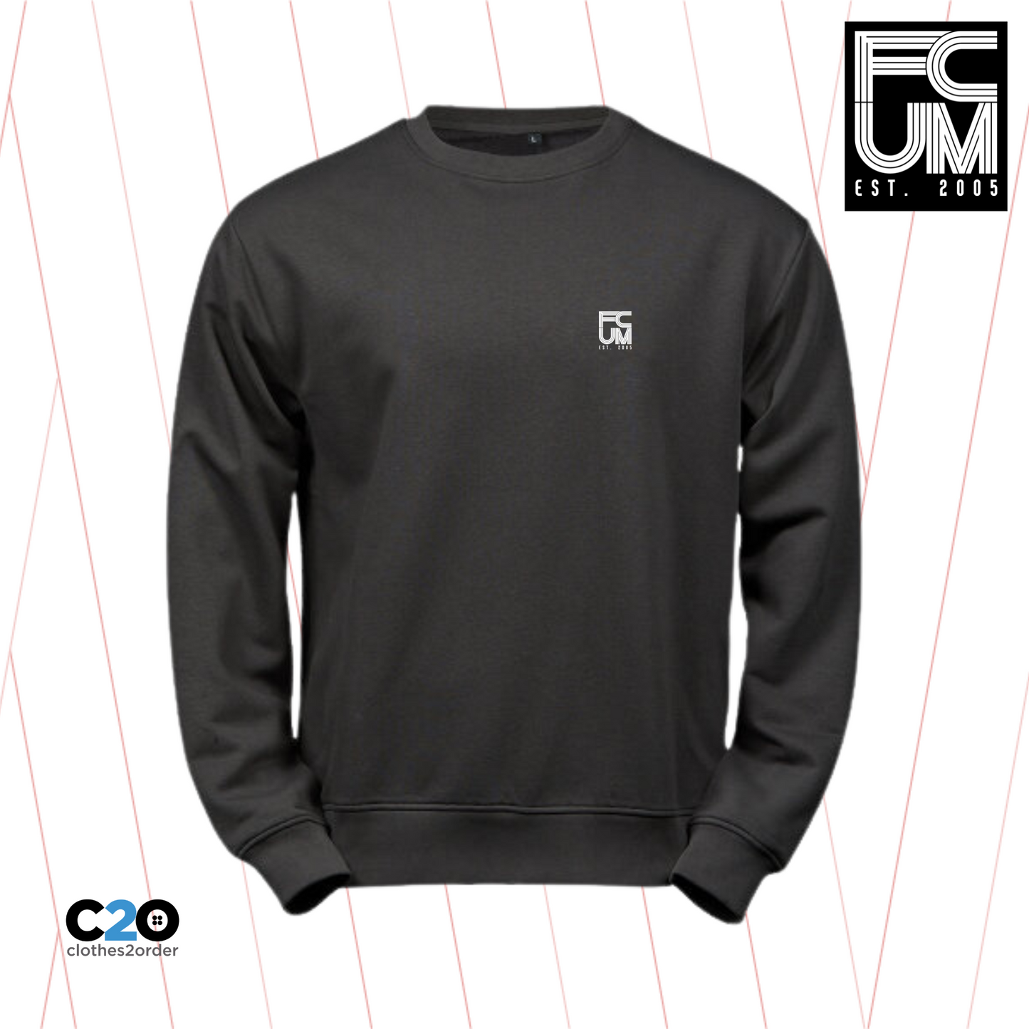 FCUM Luxury Casual Power Sweatshirt - Dark Grey