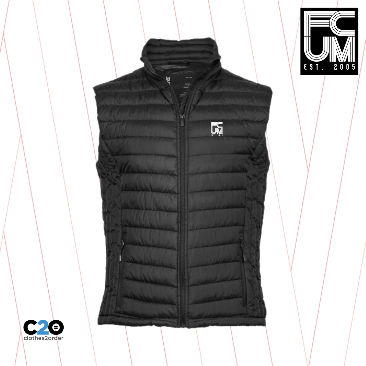 FCUM Luxury Casual Unisex Lite Bodywarmer - Black