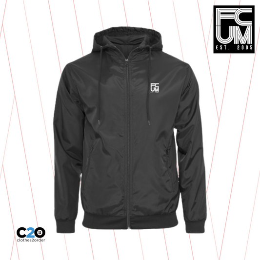 FCUM MiB Wind Runner - Black/Black with White logo