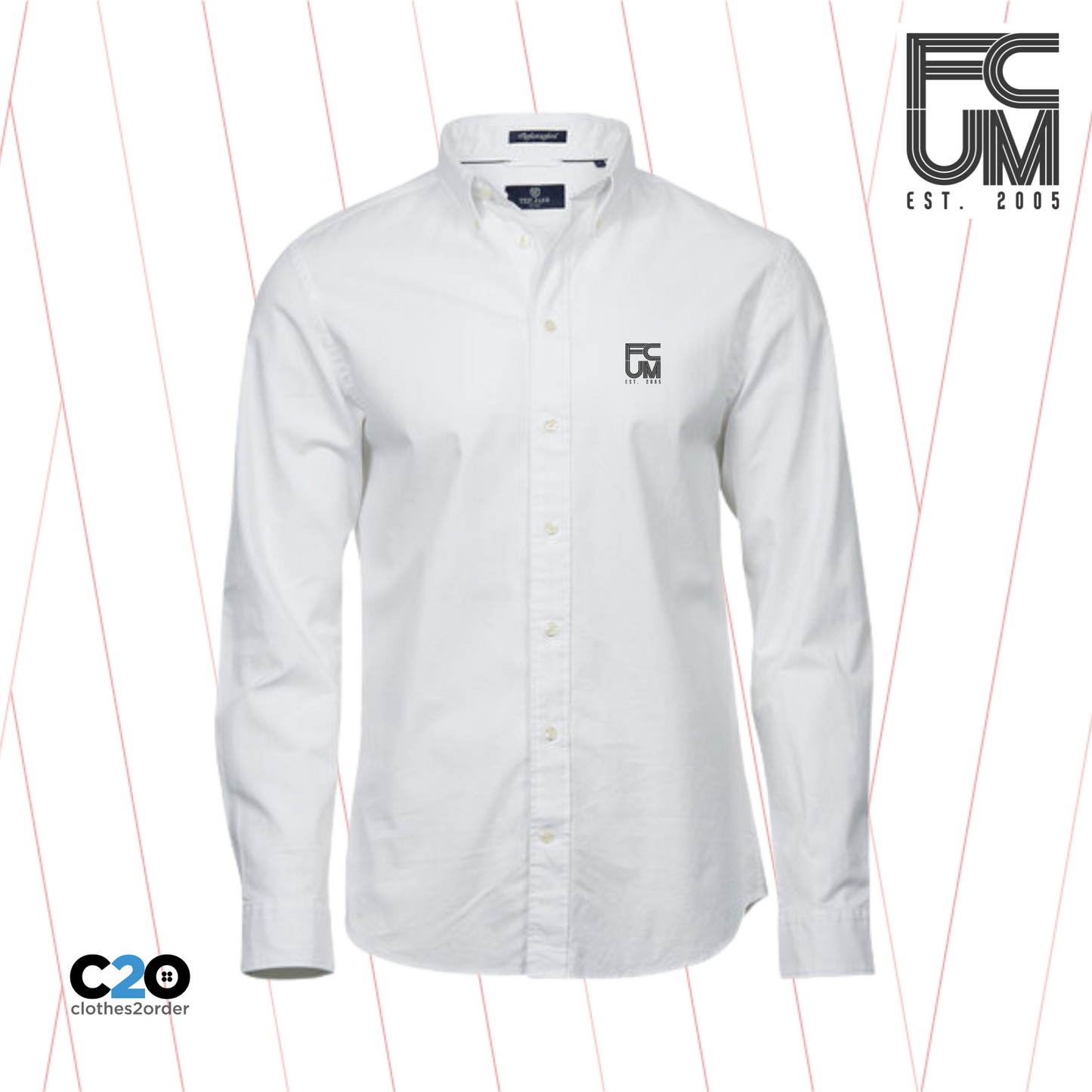 FCUM Smart Casual Long Sleeve Perfect Shirt - White