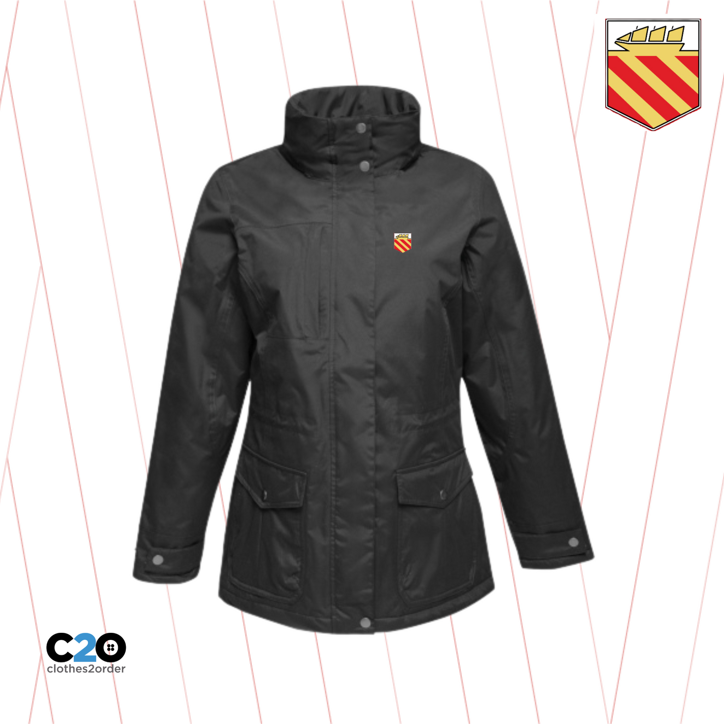 FineBadge Charlestown Fitted Ladies' Jacket - Black