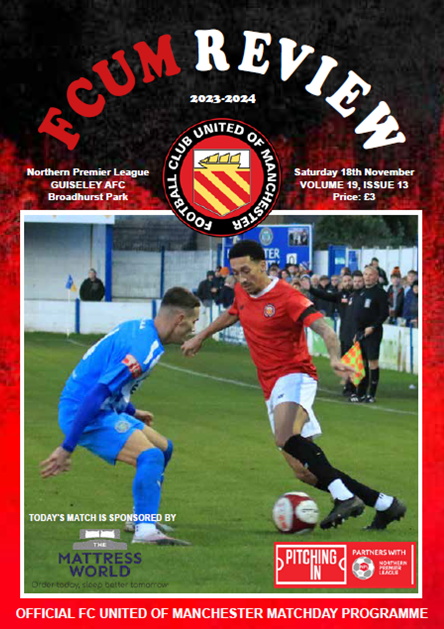 FC UNITED OF MANCHESTER V GUISELEY - Match Programme (Physical Copy)