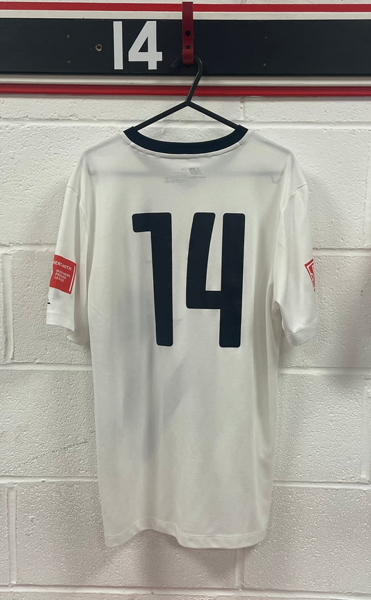 Match Worn White Shirt - Number 14