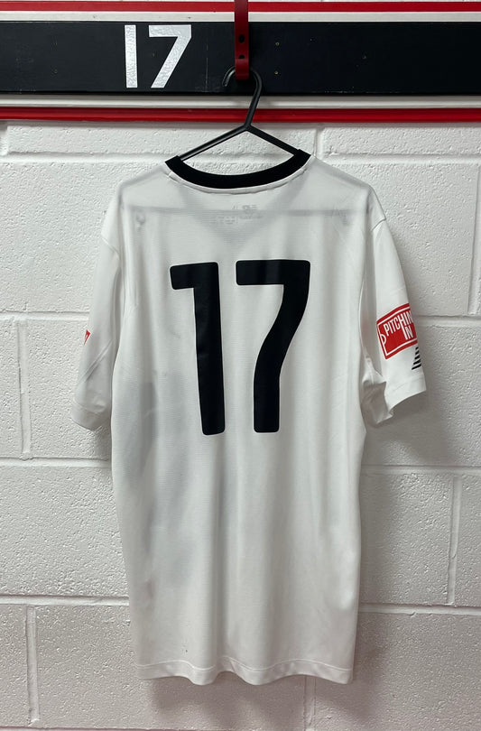 Match Worn White Shirt - Number 17
