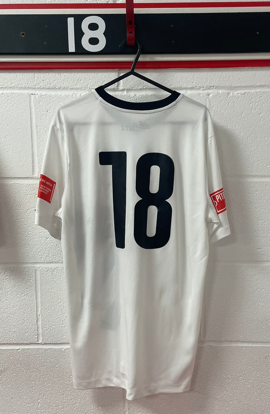 Match Worn White Shirt - Number 18