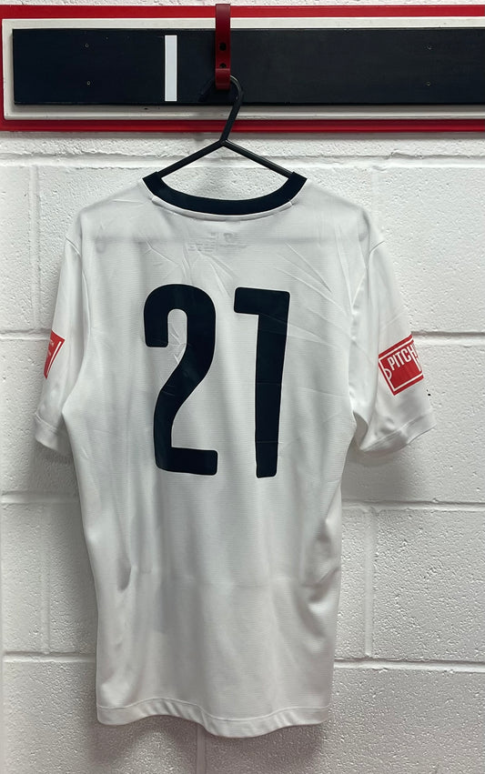 Match Worn White Shirt - Number 21