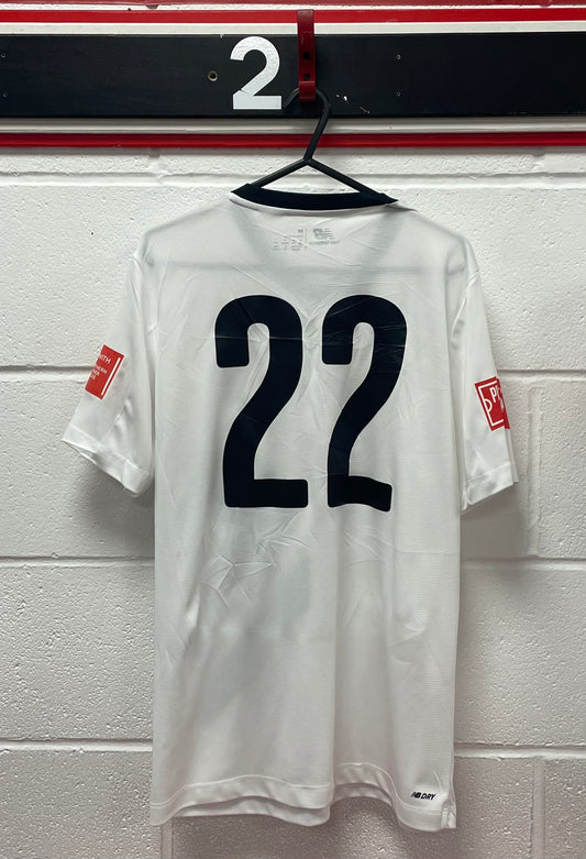 Match Worn White Shirt - Number 22