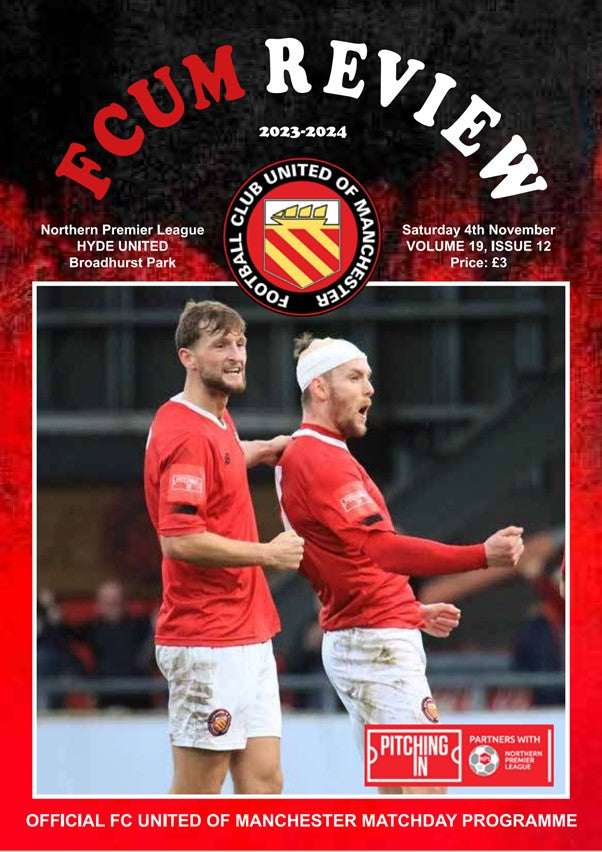 FC United V Hyde United 4th November 2023 - Digital Programme Version
