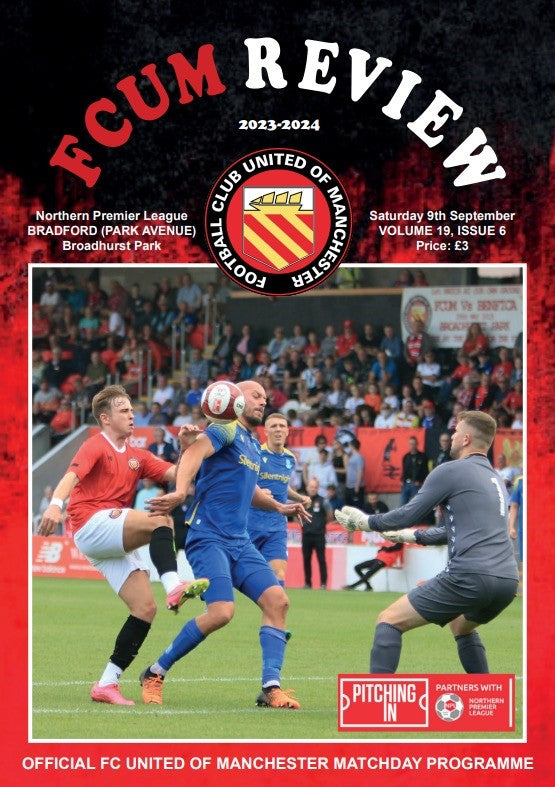 FC UNITED OF MANCHESTER V BRADFORD PARK AVENUE - Programme (Physical Copy) 9th September 2023