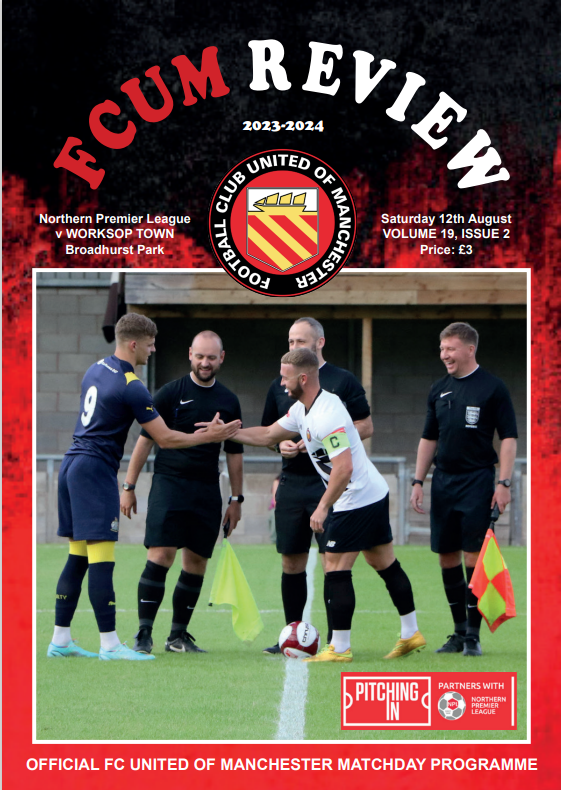 FC United V Worksop Town 12th August 2023 - Digital Programme Version