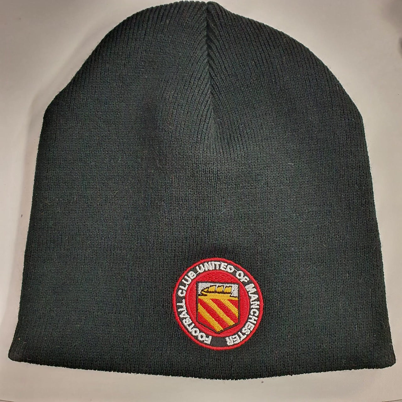 Black Beanie - Coloured Crest
