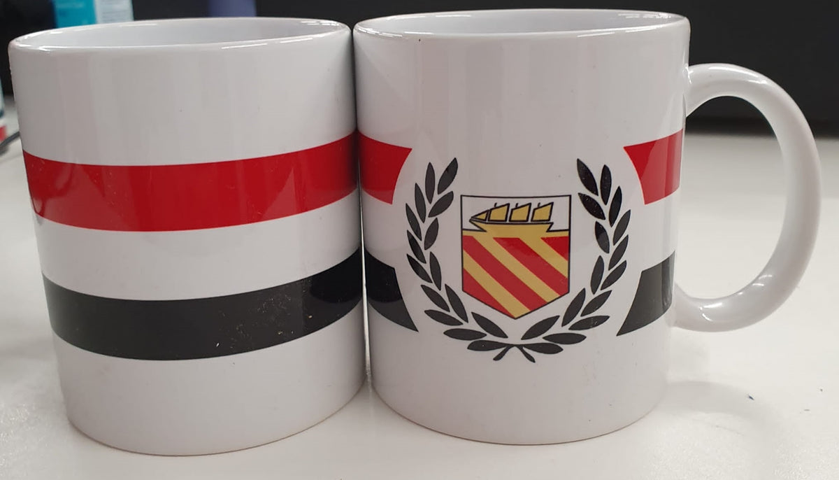 Stripe and Shield Mug