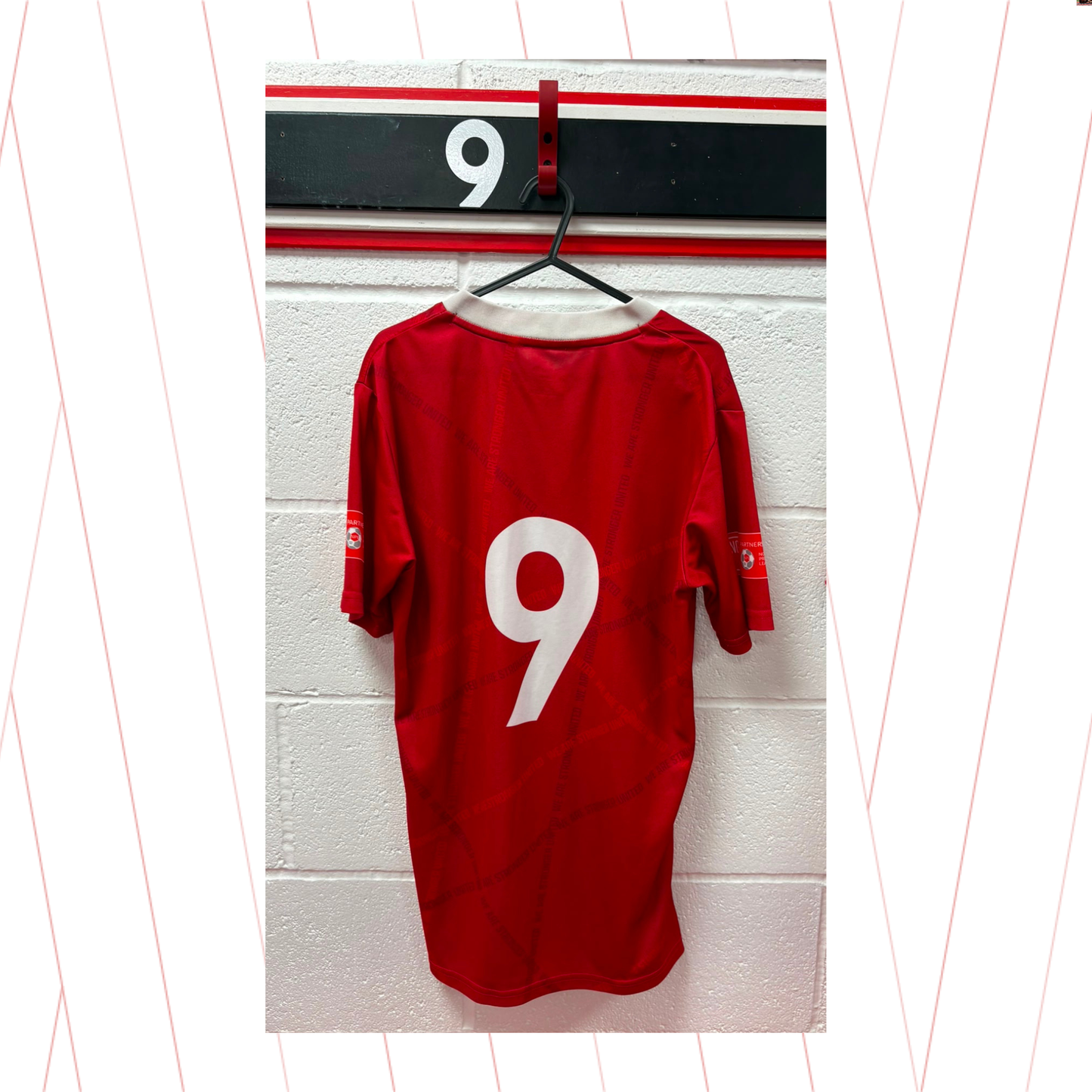 Match Worn Red Shirt - Number 9