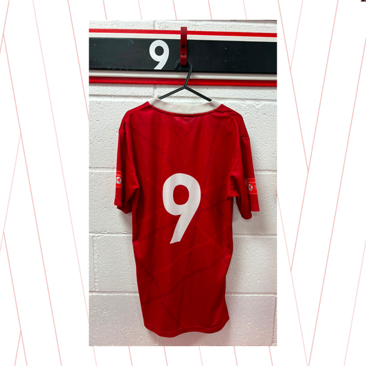 Match Worn Red Shirt - Number 9