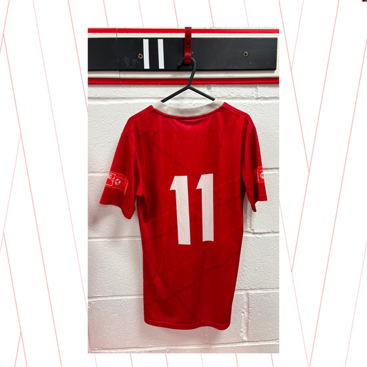 Match Worn Red Shirt - Number 11