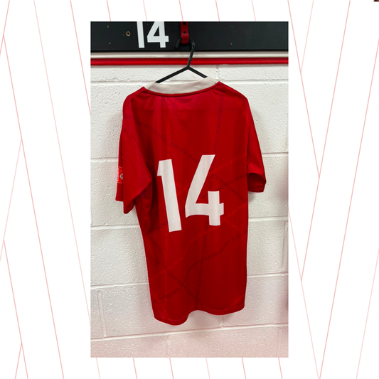 Match Worn Red Shirt - Number 14
