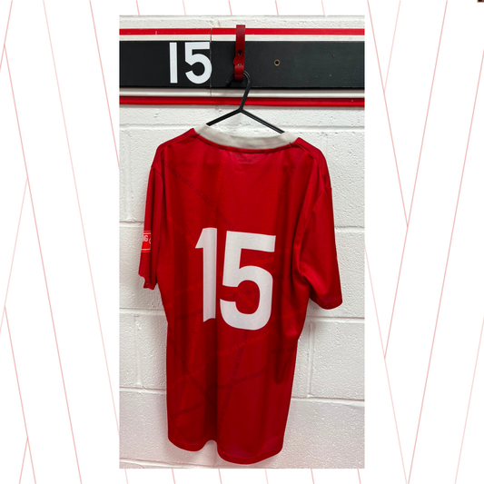 Match Worn Red Shirt - Number 15