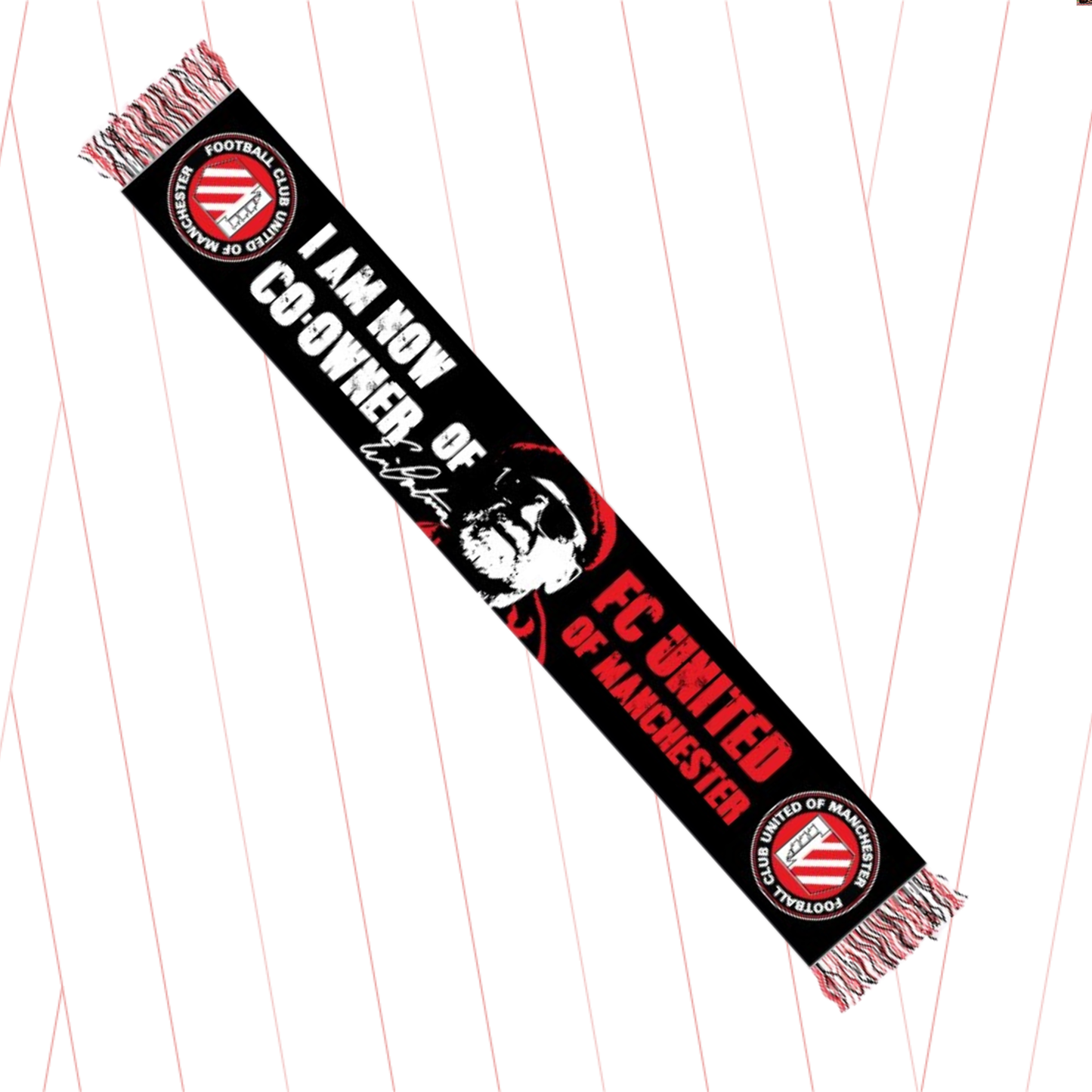 Two Sided Eric Cantona/Broadhurst Park scarf