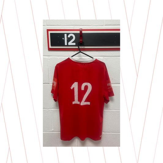 Match Worn Red Shirt - Number 12