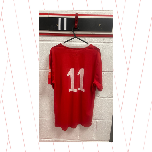 Match Worn Red Shirt - Number 11