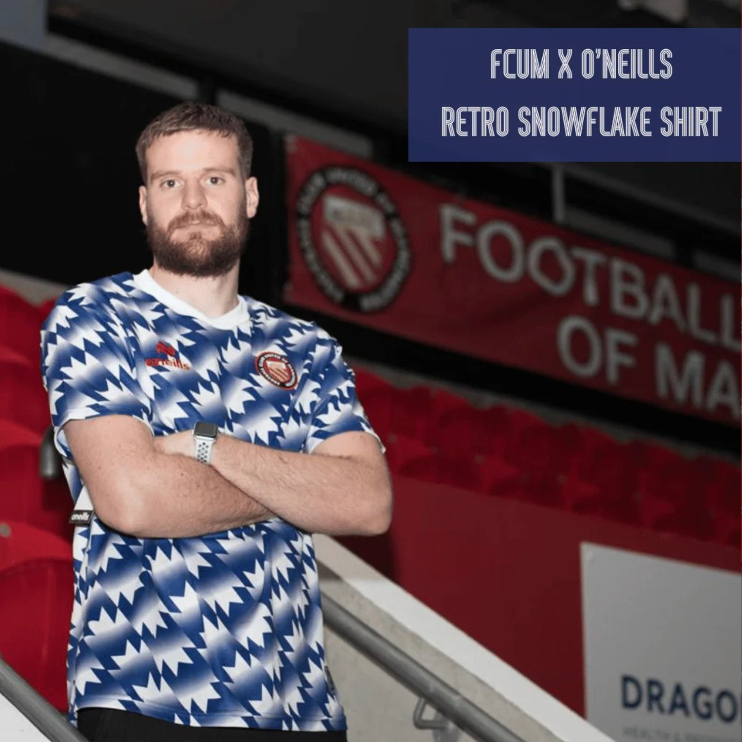 Pre-order: Retro Snowflake Football Shirt - Collect from ground 22nd & 23rd December