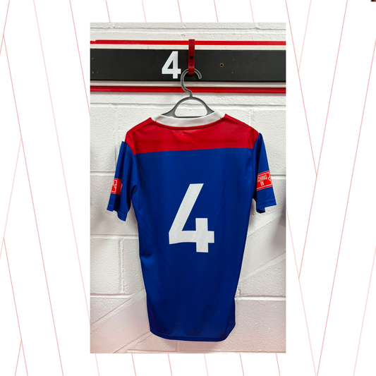 Match Worn Blue Shirt - Number 4