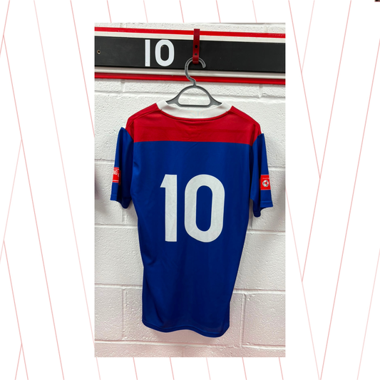 Match Worn Blue Shirt - Number 10