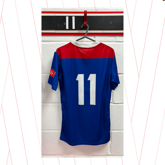 Match Worn Blue Shirt - Number 11