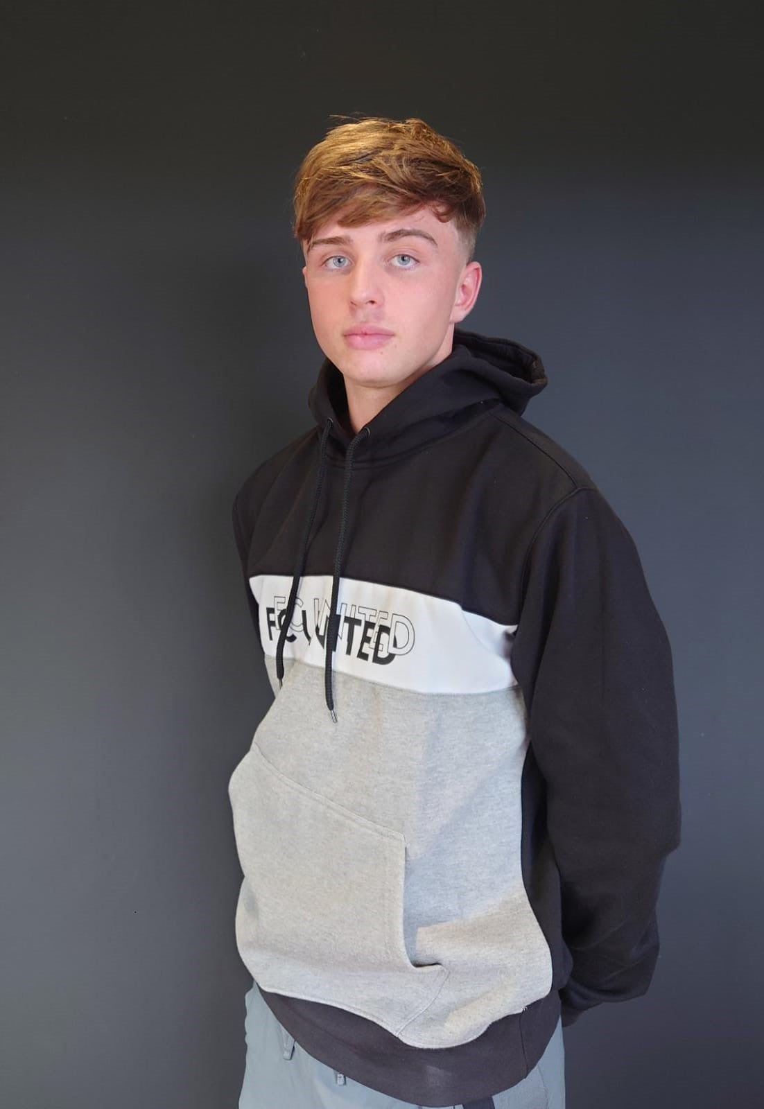 NEW Black and Grey Hoodie - Adults