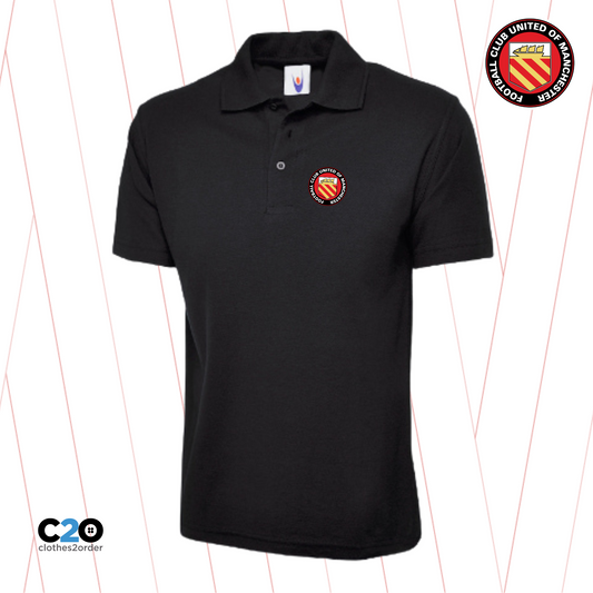 Club Crest Classic Carden Polo - Black