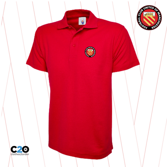 Club Crest Classic Carden Polo - Red