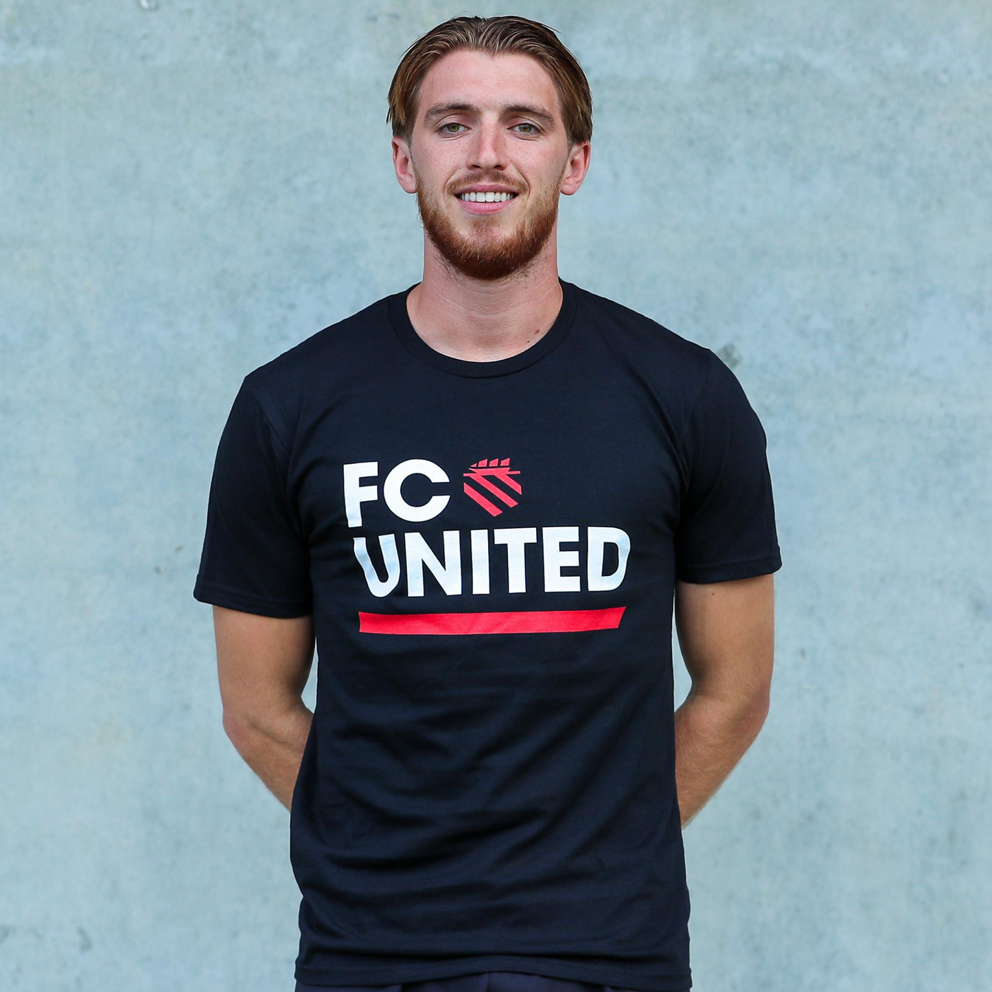 New: FC UNITED Classic Black Tee