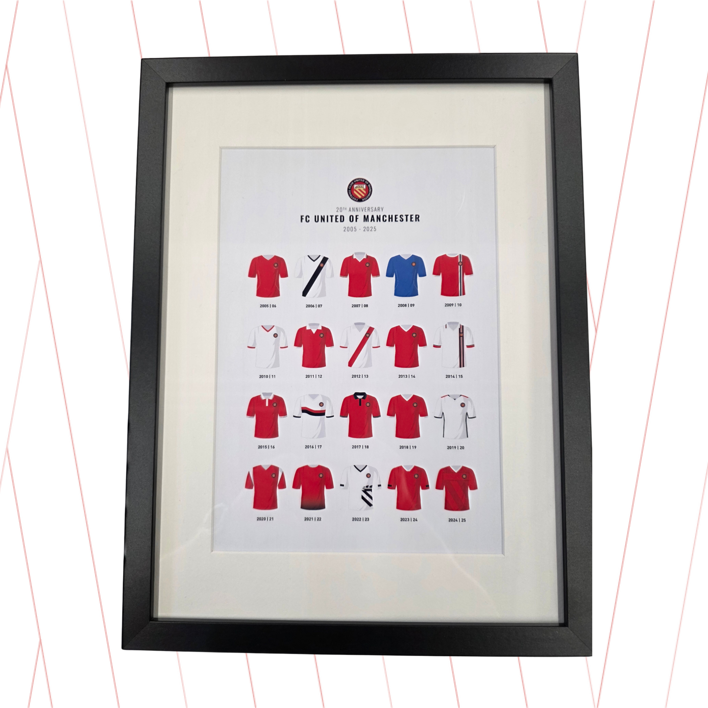 20 Years of FC United Playing Shirts Print