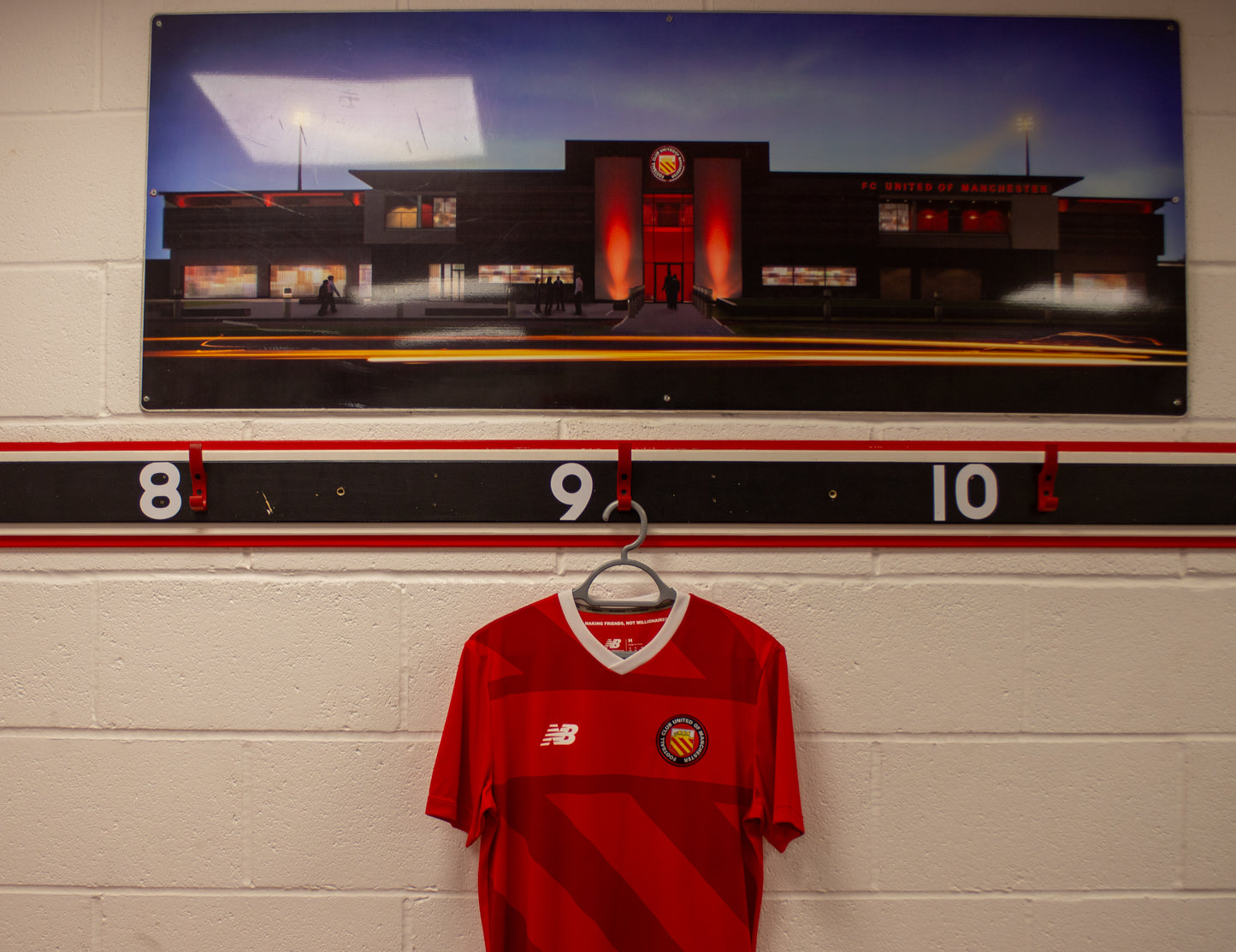 FC United of Manchester Red Home Shirt 2024/25 Season - MENS