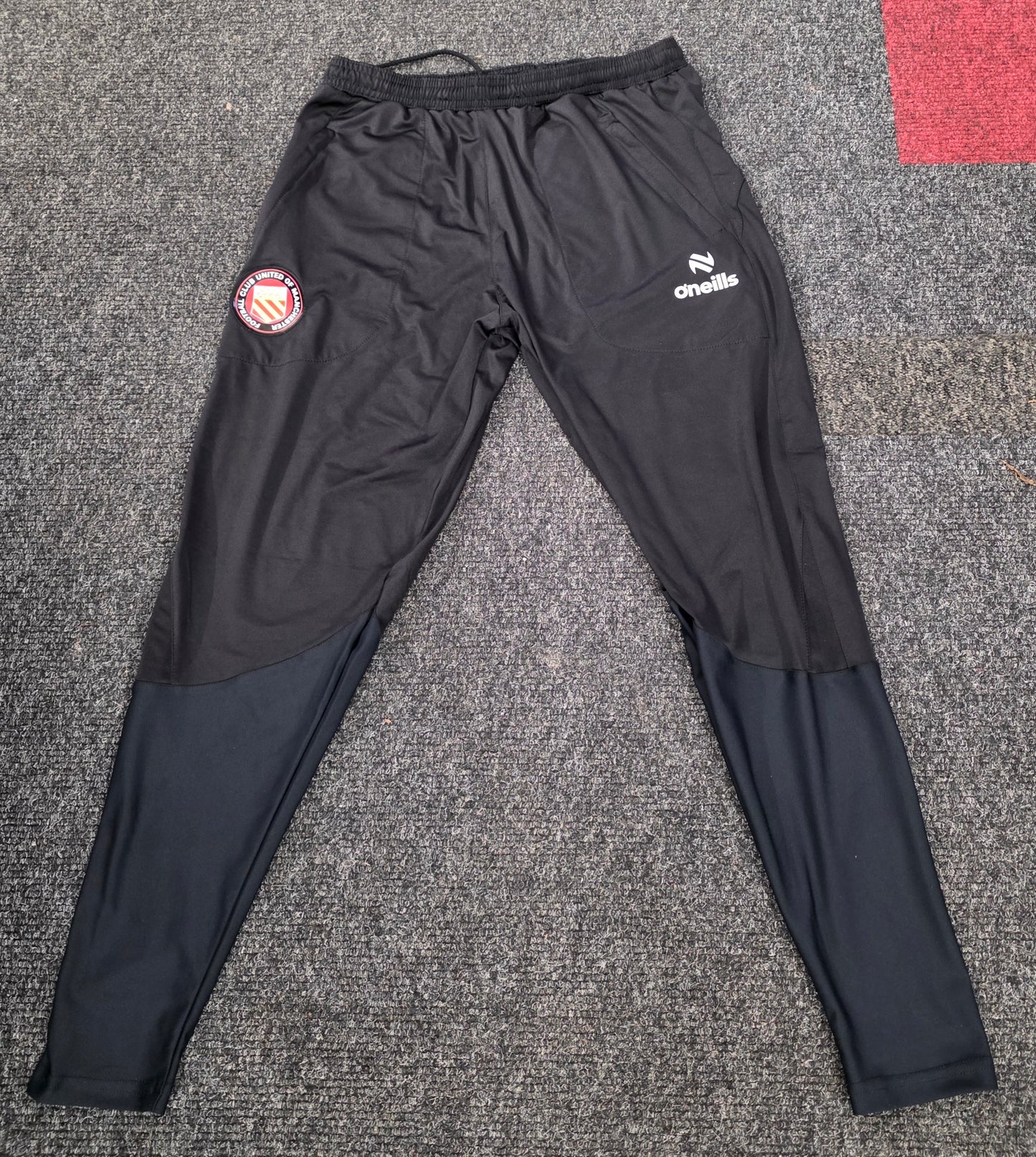 O'Neills Black Tracksuit Bottoms With Zip Pockets