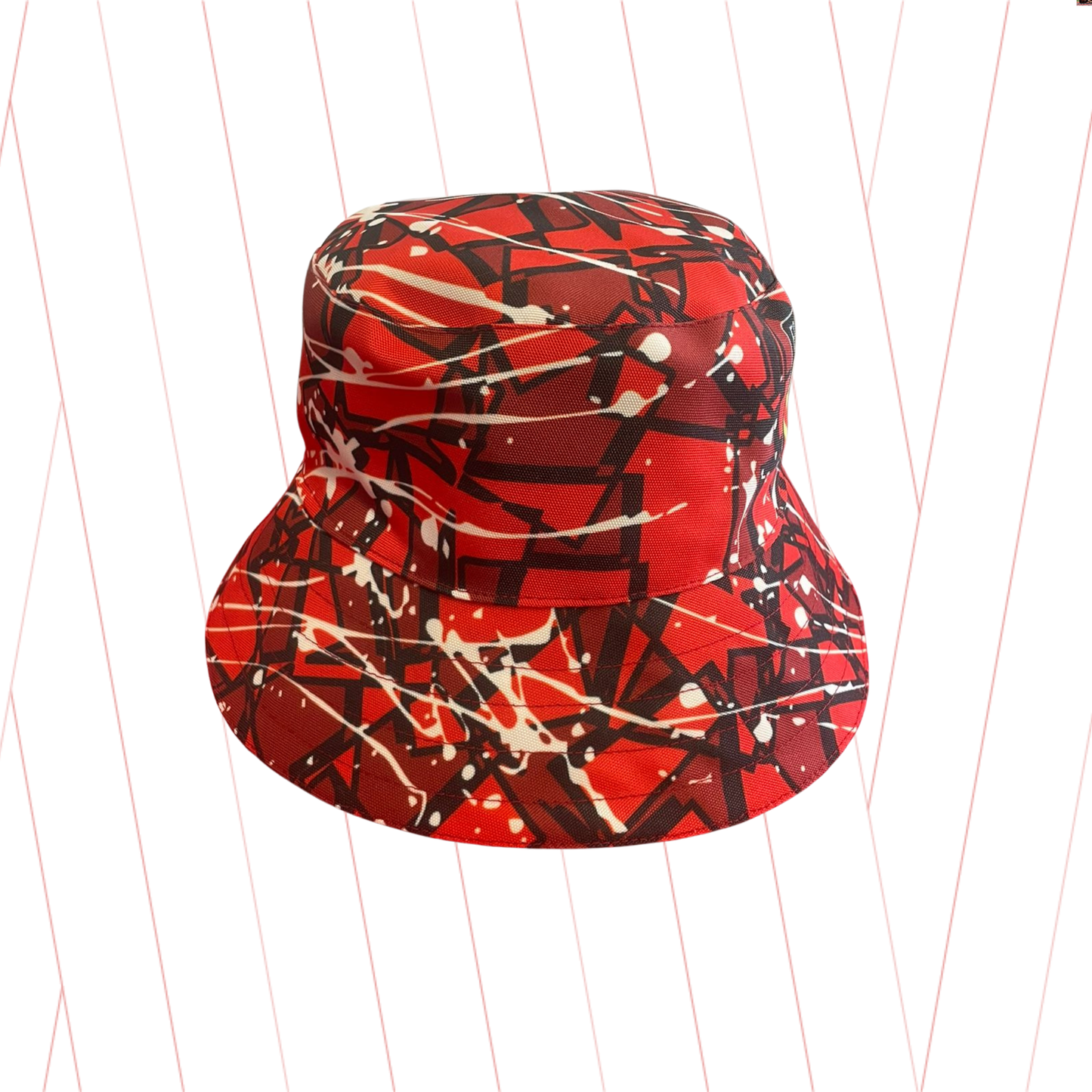 Paint Splatter Red Bucket Hat