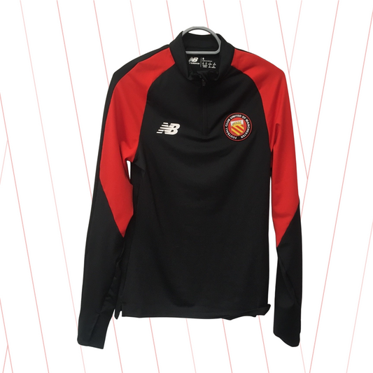 Black/Red Quarter Zip Top