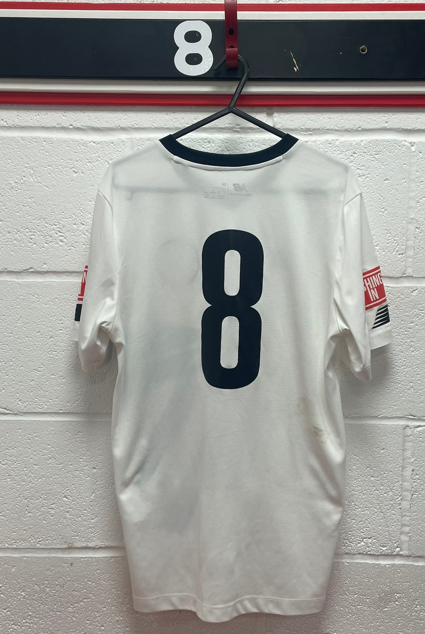 Match Worn White Shirt - Number 8