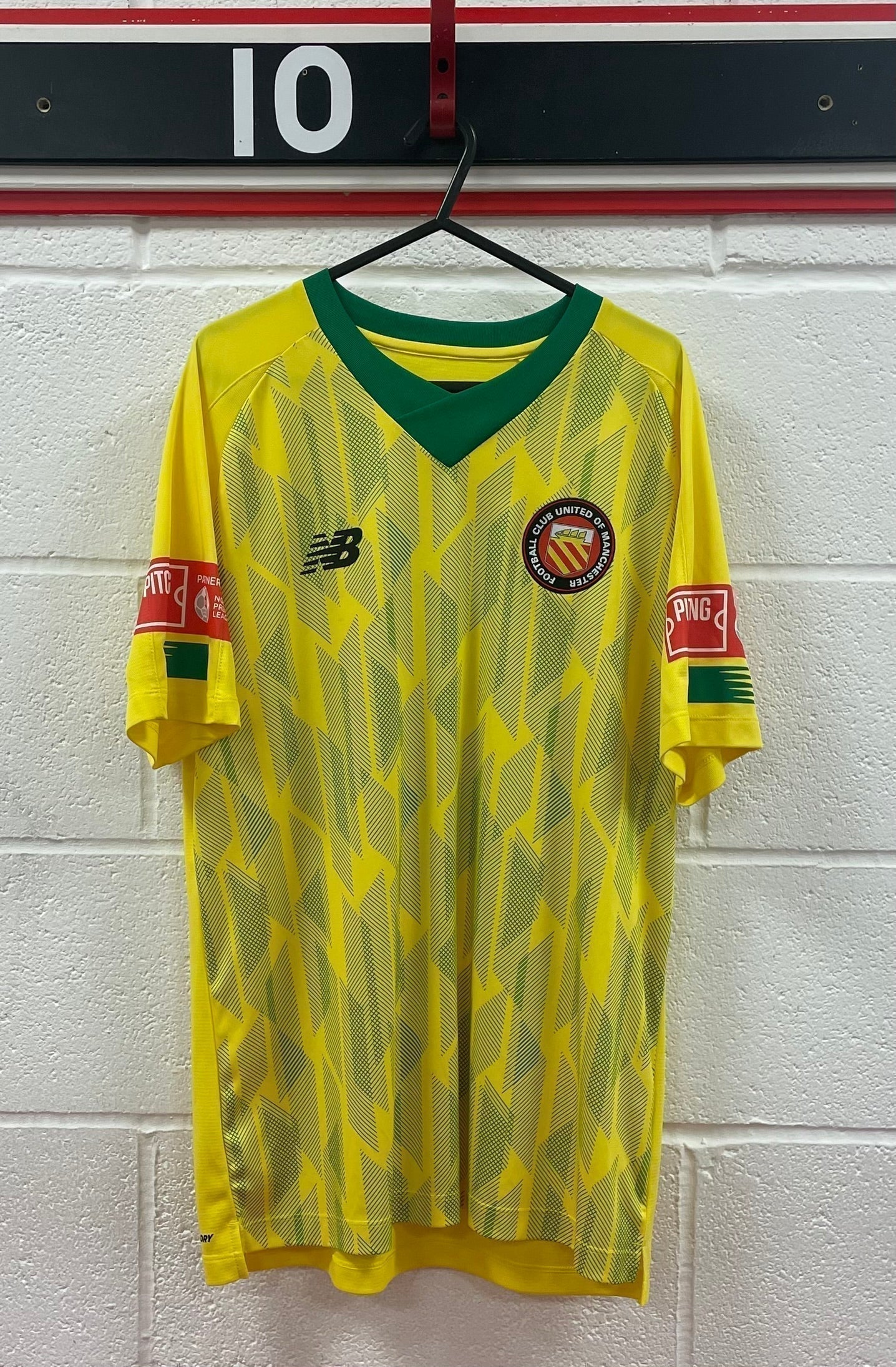 Match Worn Yellow Shirt - Number 20