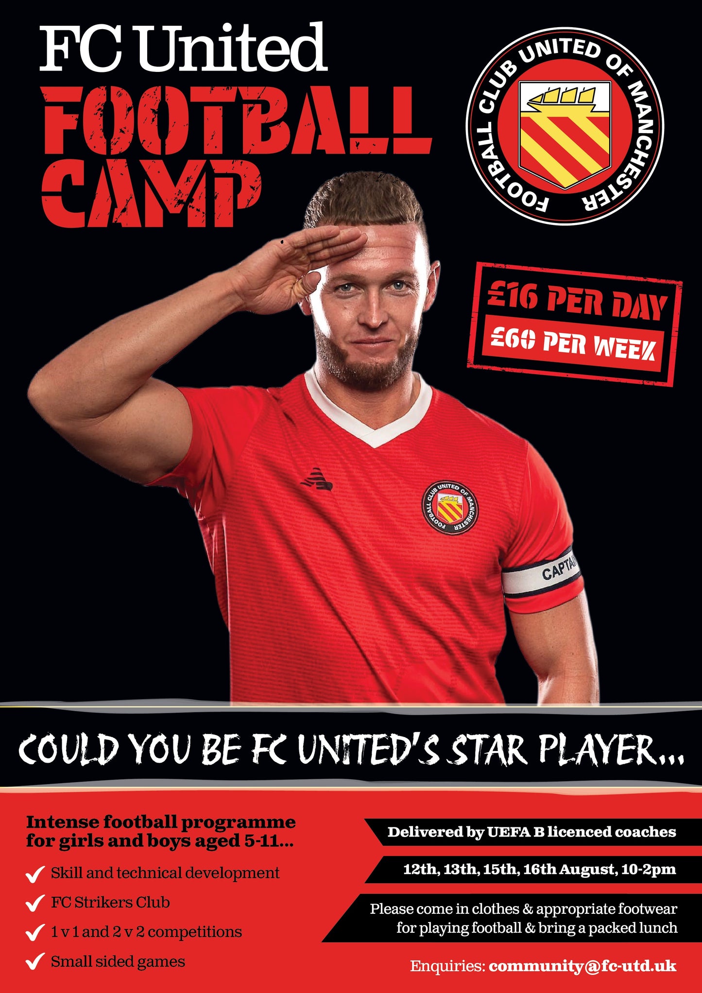 FC United Football Camp (Fri 16th August)